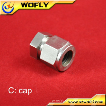 tube end 316 stainless steel industrial plug adapter